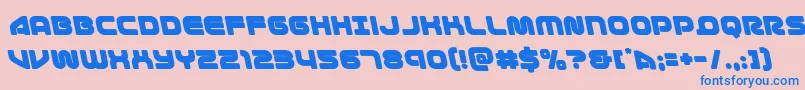1stenterprisesleft Font – Blue Fonts on Pink Background