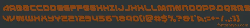 1stenterprisesleft Font – Brown Fonts on Black Background