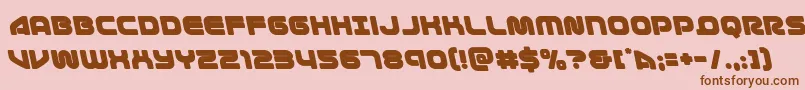 1stenterprisesleft Font – Brown Fonts on Pink Background