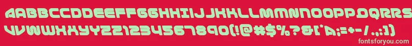 1stenterprisesleft Font – Green Fonts on Red Background