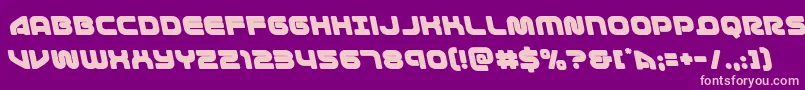 1stenterprisesleft Font – Pink Fonts on Purple Background