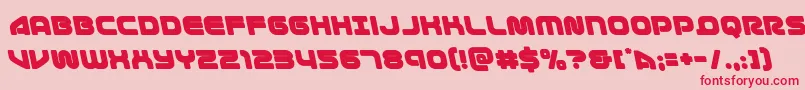 1stenterprisesleft Font – Red Fonts on Pink Background