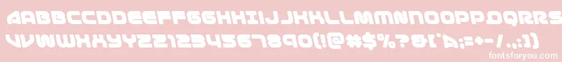 1stenterprisesleft Font – White Fonts on Pink Background