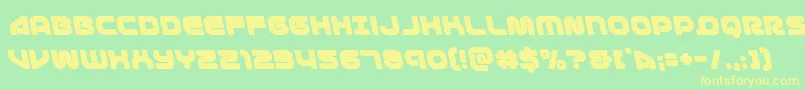 1stenterprisesleft Font – Yellow Fonts on Green Background