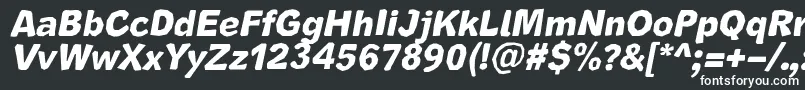 フォントCutrimsItalic – 白い文字