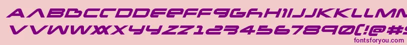 Newmarsexpandital Font – Purple Fonts on Pink Background