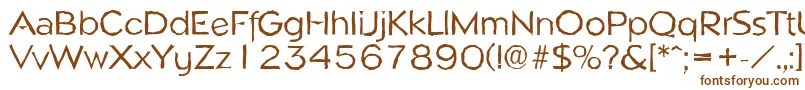 NapoliantiqueRegular-fontti – ruskeat fontit valkoisella taustalla