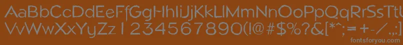 NapoliantiqueRegular Font – Gray Fonts on Brown Background