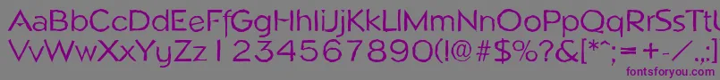 NapoliantiqueRegular-fontti – violetit fontit harmaalla taustalla