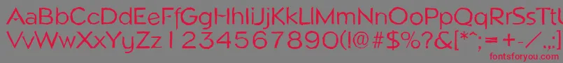 NapoliantiqueRegular Font – Red Fonts on Gray Background