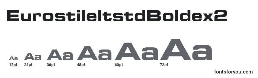 EurostileltstdBoldex2 Font Sizes