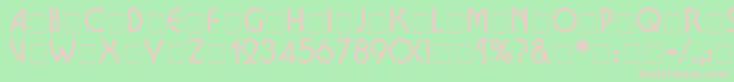 BriocheDisplayCapsSsi Font – Pink Fonts on Green Background