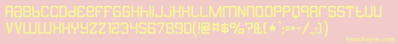 ButterbellyRegular Font – Yellow Fonts on Pink Background