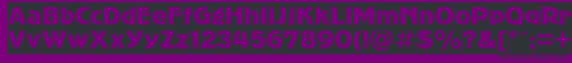 Шрифт Advergothiccameoc – чёрные шрифты на фиолетовом фоне