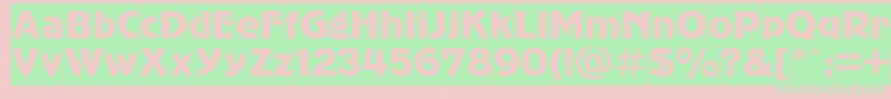 Advergothiccameoc Font – Green Fonts on Pink Background