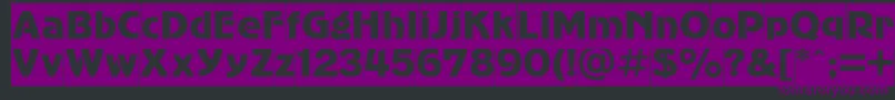 Advergothiccameoc Font – Purple Fonts on Black Background