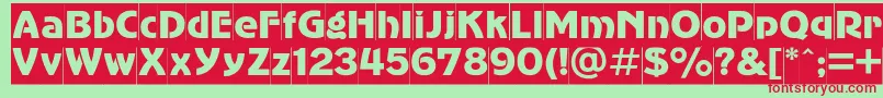 Advergothiccameoc Font – Red Fonts on Green Background