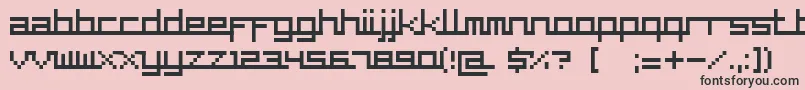SupercarCyr Font – Black Fonts on Pink Background