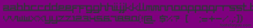 SupercarCyr Font – Black Fonts on Purple Background