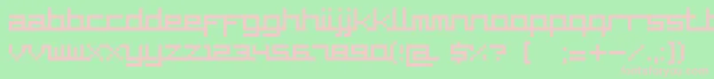 SupercarCyr Font – Pink Fonts on Green Background