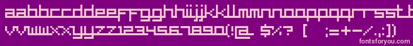 Шрифт SupercarCyr – розовые шрифты на фиолетовом фоне