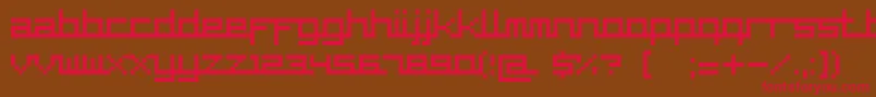 Шрифт SupercarCyr – красные шрифты на коричневом фоне