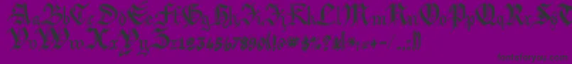 Argbiwsc Font – Black Fonts on Purple Background