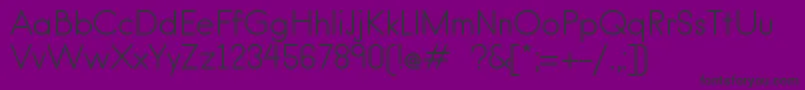 HankenroundRegular Font – Black Fonts on Purple Background