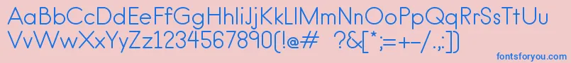 En savoir plus sur la police HankenroundRegular Police HankenroundRegular – polices bleues sur fond rose