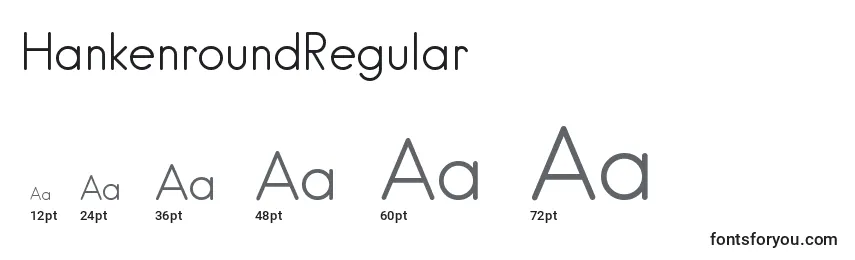 HankenroundRegular Font Sizes