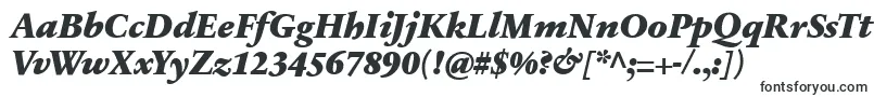 Шрифт SabonnextLtBlackItalic – шрифты с засечками
