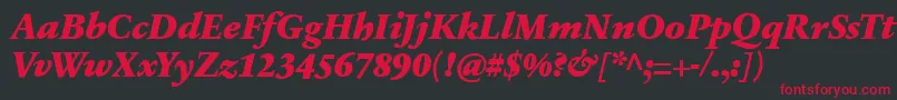 fuente SabonnextLtBlackItalic – Fuentes Rojas Sobre Fondo Negro