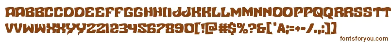 Nuevopassioncond-fontti – ruskeat fontit valkoisella taustalla