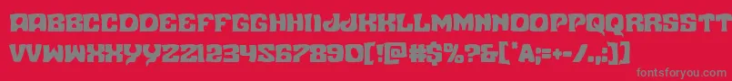 Nuevopassioncond Font – Gray Fonts on Red Background