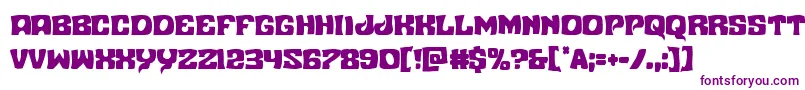 Nuevopassioncond-Schriftart – Violette Schriften auf weißem Hintergrund