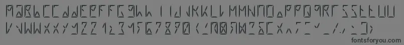 Шрифт Segment8 – чёрные шрифты на сером фоне