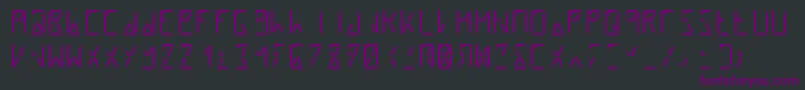 Шрифт Segment8 – фиолетовые шрифты на чёрном фоне