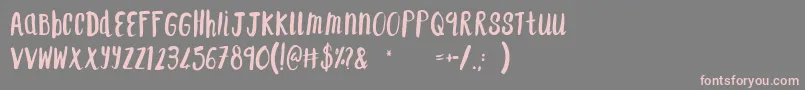 F...SaintTropez Font – Pink Fonts on Gray Background