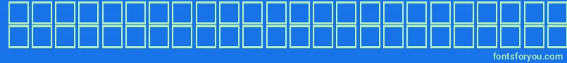 Kufi Font – Green Fonts on Blue Background