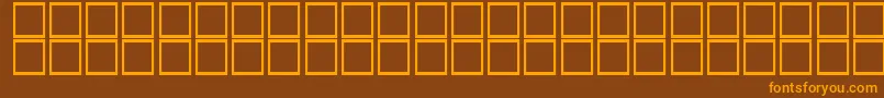 Kufi Font – Orange Fonts on Brown Background