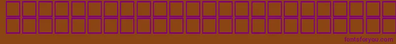 Kufi Font – Purple Fonts on Brown Background