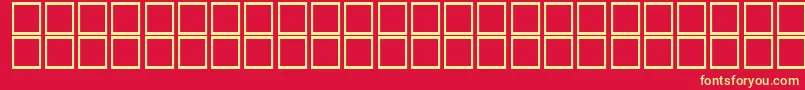 Kufi Font – Yellow Fonts on Red Background