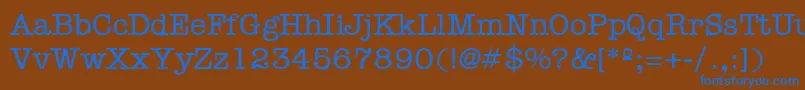 TrypheneRegular Font – Blue Fonts on Brown Background