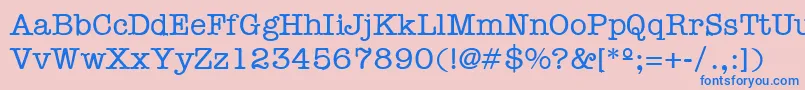 TrypheneRegular Font – Blue Fonts on Pink Background