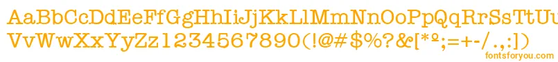 TrypheneRegular Font – Orange Fonts on White Background