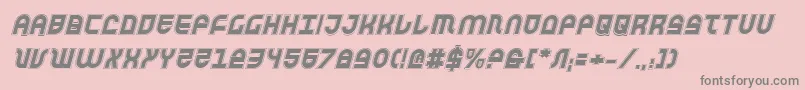 Trektrooperai Font – Gray Fonts on Pink Background