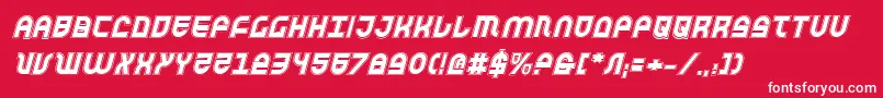 Trektrooperai Font – White Fonts on Red Background