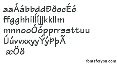 TektonLtBold font – icelandic Fonts