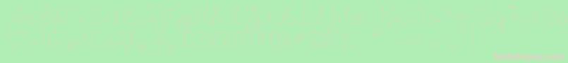 Flypfloppersonaluse Font – Pink Fonts on Green Background