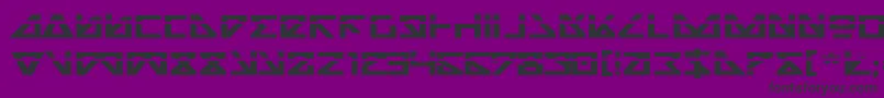 Nickbel Font – Black Fonts on Purple Background